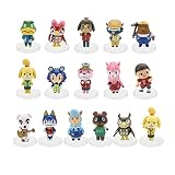 AScdap Animal Crossing New Horizons Figura Acción Anime Modelo Figuras Juguete Regalo Colección PVC 16 Piezas