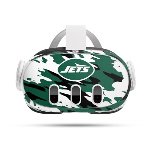 Autocollant Meta Quest 3 vinyle NFL New York Jets skin de protection pour casque VR