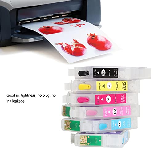 Cartucho de Tinta de 6 Cores Com Cartucho de Recarga de Substituição de Chip Permanente Acessórios d