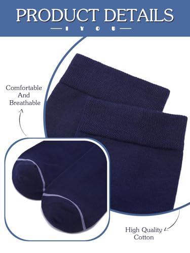 Campsis Men Viscose Socks, Dress Ankle Socks, Breathable Calf Sock(5 Pairs) 6