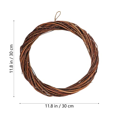 Nuobesty Grapevine Wreath Set, 2Pcs Natural Vine Branch Wreath Diy Rattan Wreath Garland For Holiday Craft Wedding Party Decorations Supplies 30Cm #TOP5