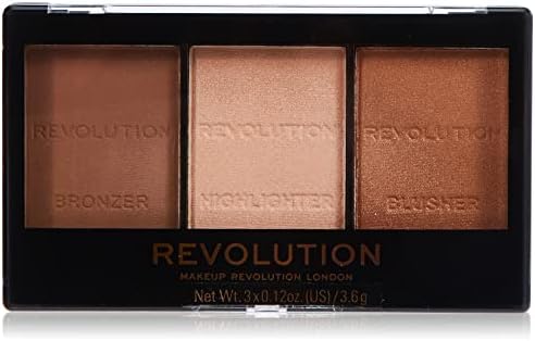 Makeup Revolution, Ultra, Sculpt & Contour Kit, Light/Med C04, 3 Shades, 10.8g