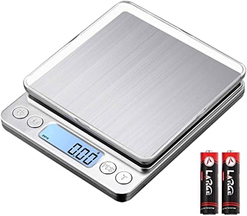 Upgraded Large Range Small Kitchen Scale 1kg/0.01g, USB Charging Mini Food Electronic Scale, High Accuracy Cooking Scale, Pocket Scale with LCD Display