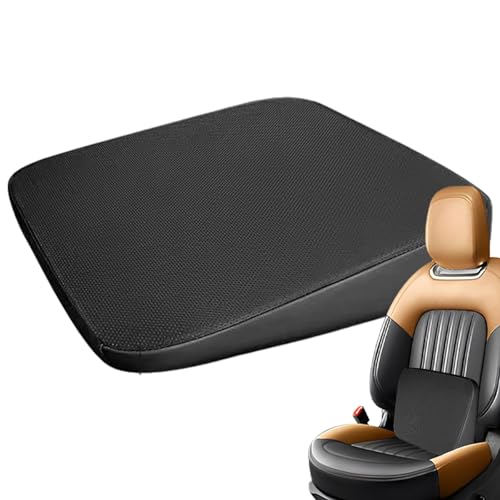 Cojín de asiento | Cojín de asiento de coche transpirable, cojín de asiento inclinado ergonómico, elevador de asiento de conductor suave para la piel para personas pequeñas para sillas de ruedas
