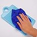 uxcell Plastic Household Washboard Clothes Washing Board Wash Board Rectangle Washboard 315mm Length Light Blue
