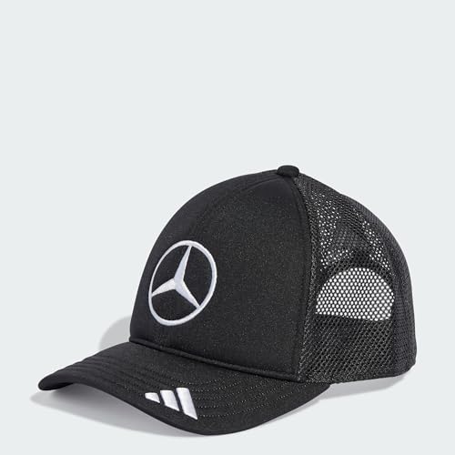 adidas Unisex Mercedes - AMG Petronas Formula ONE Team Snapback Star Trucker Cap, Black/White, S – Ansicht 6