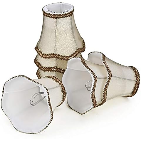 Lampenschirme 2er/6er set E14 E27 Kerzenbirnen für Kronleuchter Pendellampe Wandleuchte Hängelampe Lampenschirm Cover