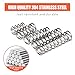 470PCS 304 Stainless Steel Compression Springs Assortment Kit, Hardware Spring kit30 Sizes Small Mechanical Springs with Plastic Box for Electronics Repair, DIY Model Industrial Maintenance