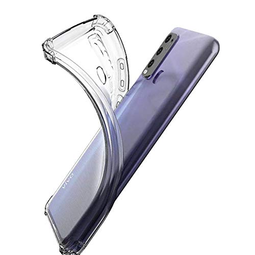 Image of Amazon Brand - Solimo Mobile Cover (Soft & Flexible Back case) for Vivo Y19 (Transparent)