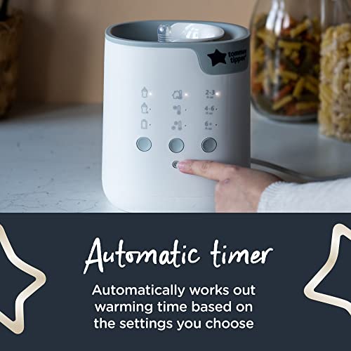 Image of Tommee Tippee Baby Bottle and Food Warmer, Warms Breast Milk, Formula, Jars and Pouches to Body Temperature in Minutes, Automatic Timer, Touch Settings, White 1 Count (Pack of 6)