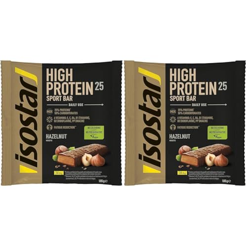 ISOSTAR Power High Protein Riegel Haselnuss, 105 g (3x35g) (Packung mit 2)