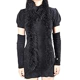 iHUFeather Marabou Feather Boa for Crafts Wedding Party Halloween Costume Christmas Tree Decoration,Black