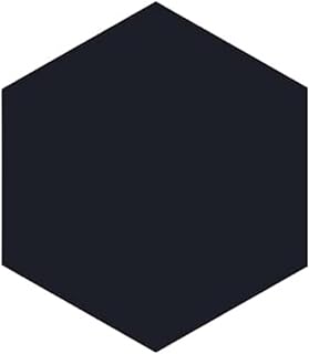Tenedos Fusion Hexagon Matte 5x6 Glazed Porcelain Tile for Floor Wall Backsplash, Kitchen Bathroom Shower Accent Decor (Black, 1 Piece)