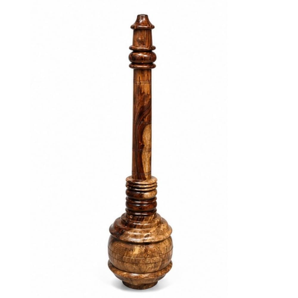 is Wings - Hanuman Gada for Men and Women | Handcrafted Natural Jungle Wood Clubbell | Karla Kattai, Fully Polished for Home use or Gym use (3 KG) | Sheesham Wood-image-46