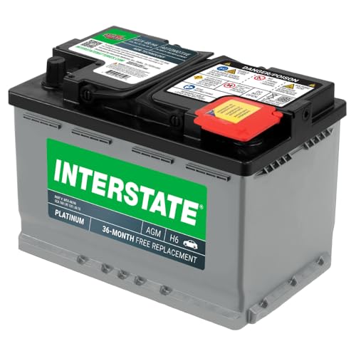 Image of Interstate Batteries Car Battery 12V 70Ah 760CCA Group H6, 48 AGM