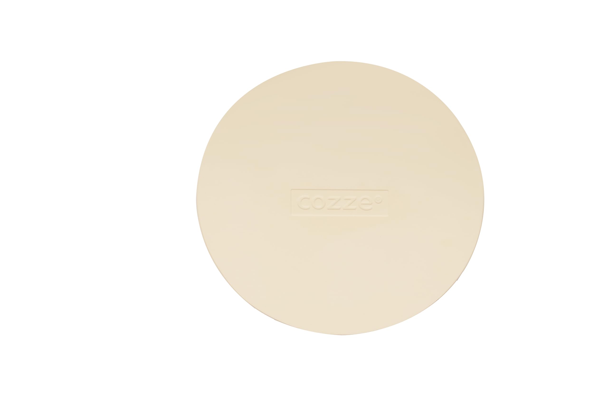 Cozze® Pizzastein für 13" ROTATE Pizzaofen – Runder, rotierender Pizzastein Ø34,5 cm aus Cordierit – Perfekt für knusprige Pizzen im Backofen & Grill
