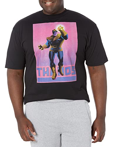 T-Shirt Thanos Marvel Demi-Ton Homme au Tissu Souple Anti-Déformation