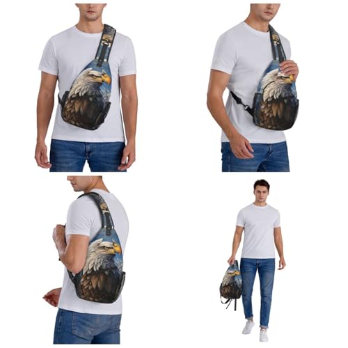 Pequeña mochila bandolera para senderismo unisex miniatura 7