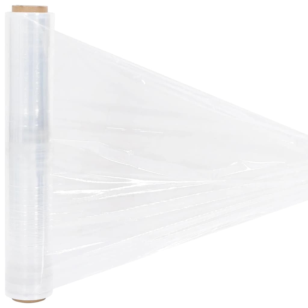 Pellicola elastica trasparente, 6 pezzi, 17 µm, 50 cm x 300 m, polietilene, materiale da imballaggio per cartone da spedizione e cartone di trasloco, protezione con elevata elasticità e resistenza