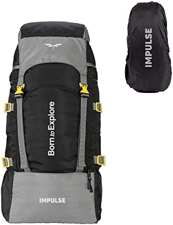 Impulse Rucksack bags 60 litres travel bag for men tourist bags for travel backpack for hiking trekking Bag for men camping Keep Discovering Light with 1 year Warranty