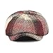 Tweed Newsboy Flat Cap for Men Women Gatsby Ivy Cabbie Hat Scally Cap