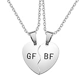 YangQian Matching Boyfriend and Girlfriend Necklace Bf Gf Couple Gifts for Him and Her Boyfriend Birthday Gift from Girlfriend Valentines Gifts Necklace for Couples Gf Bf Graduation Gift