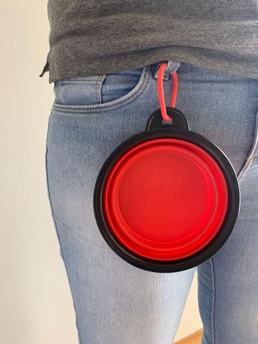 Kit 2 Comedouro Bebedouro Pet Retrátil de Silicone 13cm Comida Água Para Cães Gatos Altura Regulável