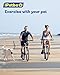 iPetba Dog Bike Leash - Hands-Free Bike Attachment for Dogs, Safe Shock-Absorbing, Adjustable Length, Easy to Install