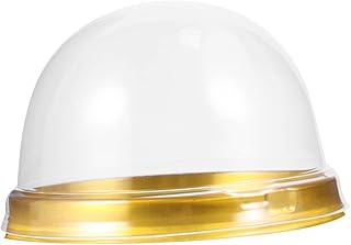 RORPOIR 100pcs Sandwich Container Dome Containers with Lid Clear Containers Transparent Cookies Cases Round Tray Mini Cupcake Container Crackers Charcuterie Cups Disposable Delicatessen