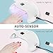 48W LED Nail Lamp, DIOZO Portable Nail Dryer Manicure/Pedicure Curing Lamp with 30s 60s 99s Timer Plus Gloves Gift Suitable for Fingernails and Toenails, Home and Salon