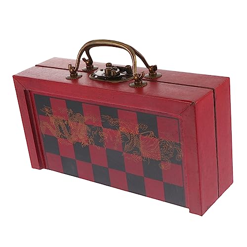 Mini scacchi: stabili e pratici, possono contenere bene i pezzi degli scacchi, sono squisiti scacchi internazionali, decorazioni per scacchi vintage