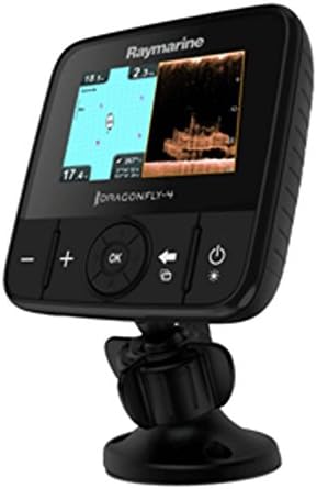 Raymarine Dragonfly 4PRO CHIRP Sonar/GPS w/DownVision&trade; Plus Conventional Sonoar & US Lakes, Rivers & Coastal Maps