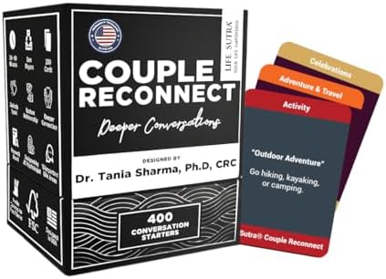Life Sutra Couple Reconnect Card Game – 400 Conversation Cards to...
