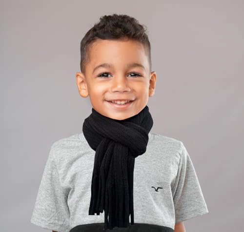 Kids Scarf Girls Soft Warm Knit Neck Warmer Toddler Long Winter Scarf for Boys Girl3