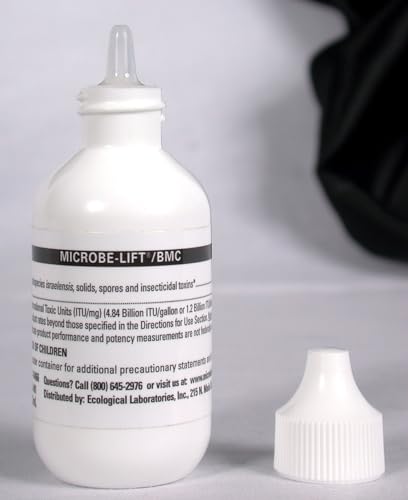 MICROBE-LIFT BMC2 Biological Mosquito Control, Liquid Treatment for Decorative Water Gardens, Fountains and Ponds, 2 Fl Oz