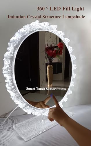 Cristal LED Espejo de Tocador con Luz y Control Táctil miniatura 3