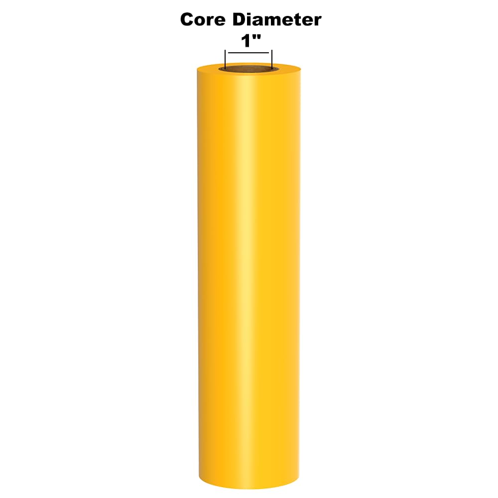 Kingston Premium Ribbon (Ink) for DuraLabel 9000, LabelTac 9, VnM8 SignMaker, SafetyPro 9G and Others, Yellow, 8.6" x 984'