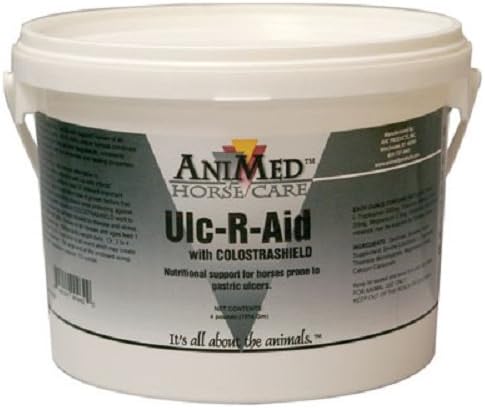 ANIMED 4 lb Ulc-R-Aid with Colostrashield. Nutritional Support for Horses Prone to Gastric Ulcers