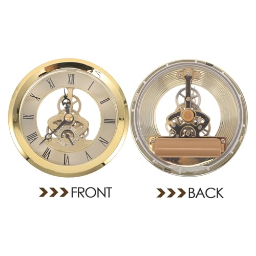 Mécanisme d'horloge encastrable 103 mm avec engrenages dorés Lurrose - 4