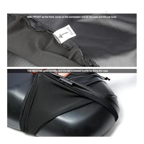 Almohadilla asiento motocicleta funda impermeable y protector solar accesorios 5