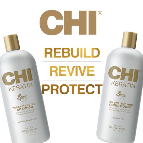 Chi PM1065A Moisturize It Duo Keratin Shampoo & Conditioner Set, Hydrating Formula Restores & Strengthens Hair thumb #1