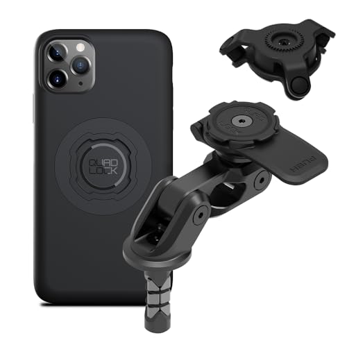 Image of Quad Lock Motorcycle Fork Stem Mount PRO Kit with Vibration Dampener and MAG Phone Case for Google Pixel 9a