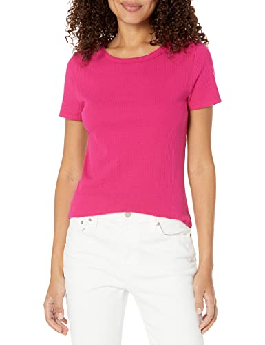 GAP T-Shirt V-SS Rib pour femme en maille côtelée