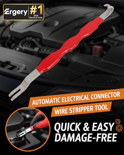 Ergery Automotive Electrical Terminal Connector Separator Removal Tool, Universal Plug Connector Remover for Cars, Multifunction Electrical Disconnect Tool for Most Vehicle Wiring Systems(1PC)