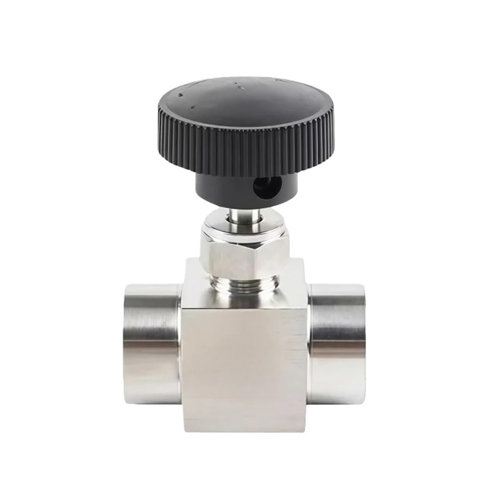 Yjqhody Women's One Color Flow Control Needle Valve 1Piece Needle Valve Tube 304 Stainless Steel, Threaded For Water Flow Control(1/4Inch)