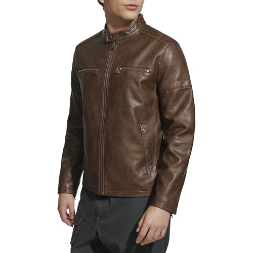 Image of Levi's Men's Faux Leather Racer Jacket