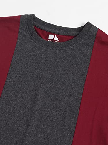 Image of Dennis Lingo Men's Cotton Slim Fit Solid Round Neck T-Shirt