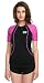 Lemorecn Wetsuits Top 1.5mm Neoprene Rash Guard for Women Scuba Diving Short Sleeve Shirt (purple,M)
