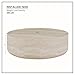 Faux Marble Coffee Table, Modern Round Coffee Table for Living Room, Circle Drum Coffee Side Tables, Fiberglass Center End Table for Small Place Apartment Office, 31.49