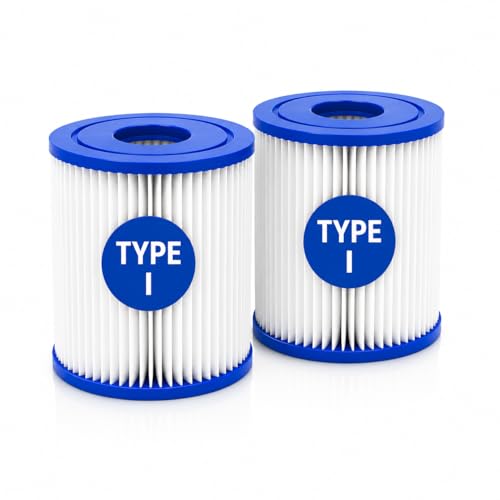 FedAuto Pool Filter Compatible with Bestway Filter Type I 58093,Spa Filter 3.5"X3.1" Pool Pump Flowclear 58381 58511e 300/330 Gal/H(220-240 V),(2pack)